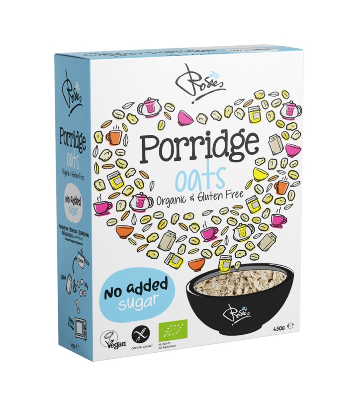 Organic rolled oats 450 g