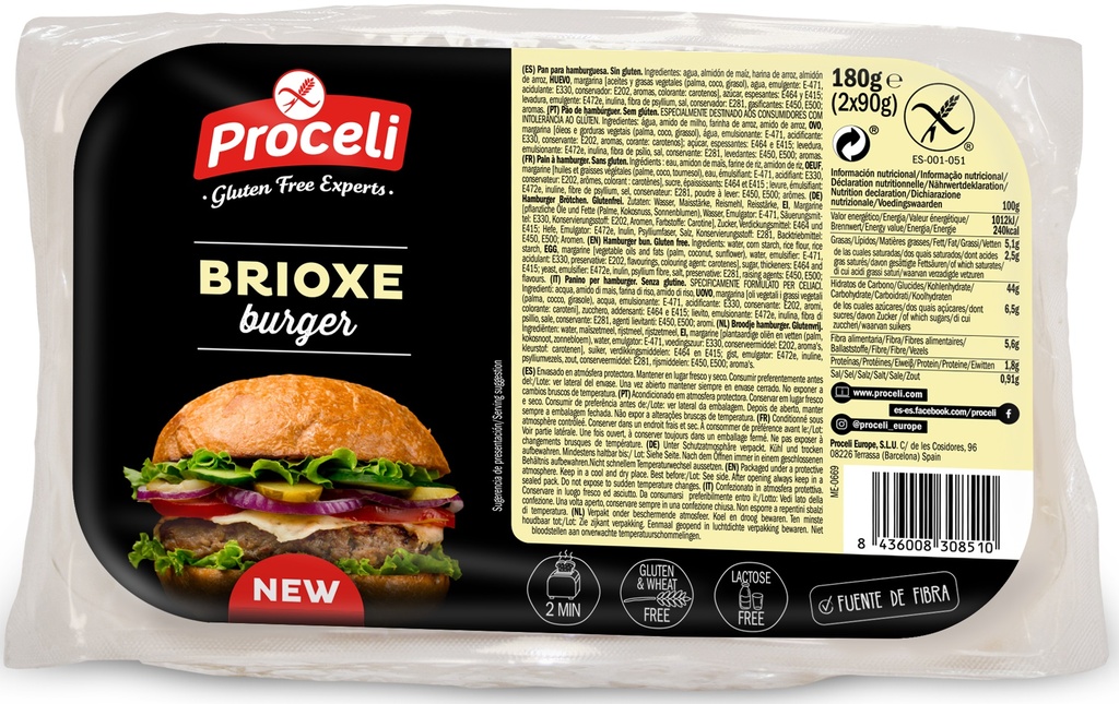 Brioxe burger 180g (2 x 90g)
