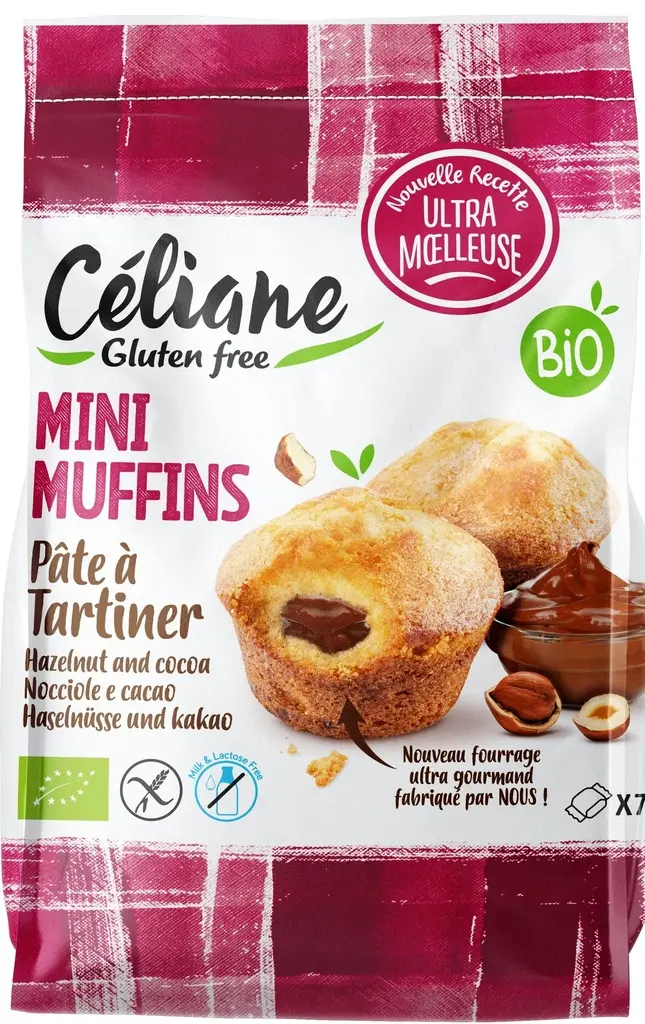 Céliane Mini Organic Chocolate Muffins, 7 pieces, 200 g