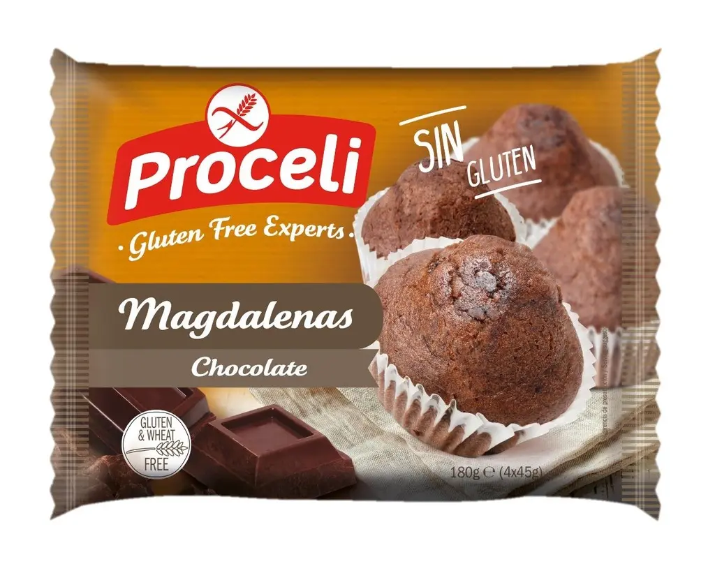 Proceli chocolade magdalena 180g (45g x 4)