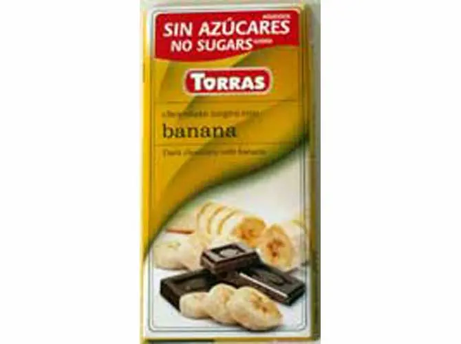 Banane au chocolat noir