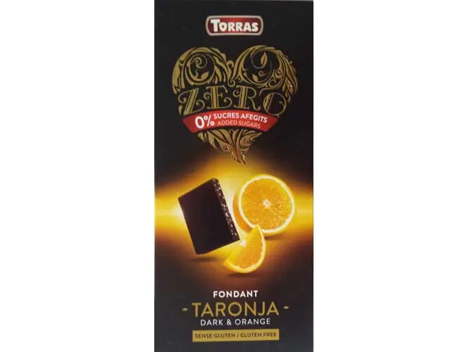 Dark chocolate with orange