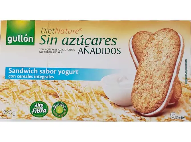 Yoghurtbiscuit sandwich (bevat gluten)