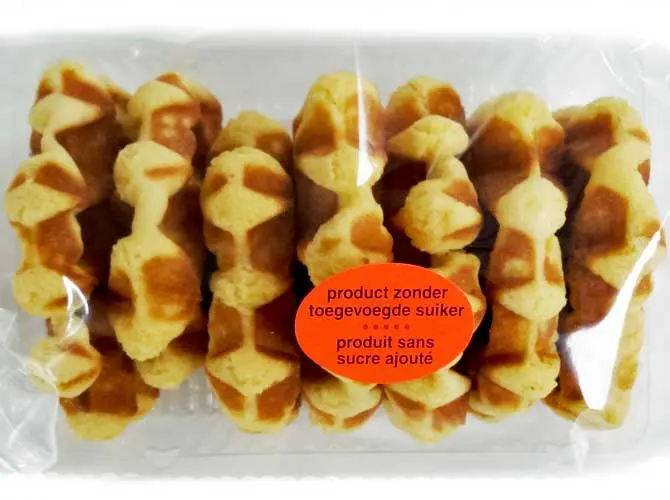 Gaufres naturelles (avec gluten)