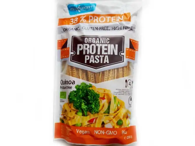 Pâtés protéinés fettuccine au soja vert