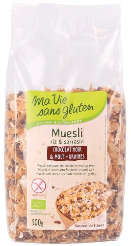 Muesli chocolat noir & multi-graines bio 300 g