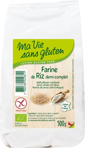 Farine de riz demi-complet bio 500 g