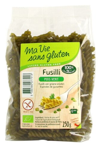 Fusilli pois vert bio 250 g