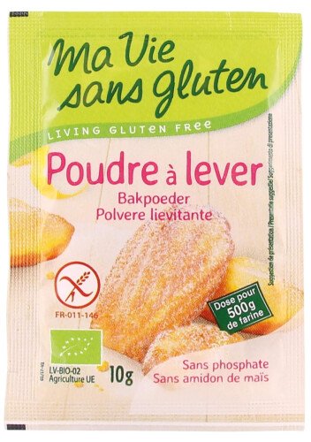 Biologische bakpoeder 4 x 10 g