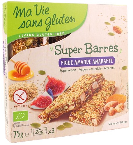 Super barres figue, amande & amarante bio 75 g