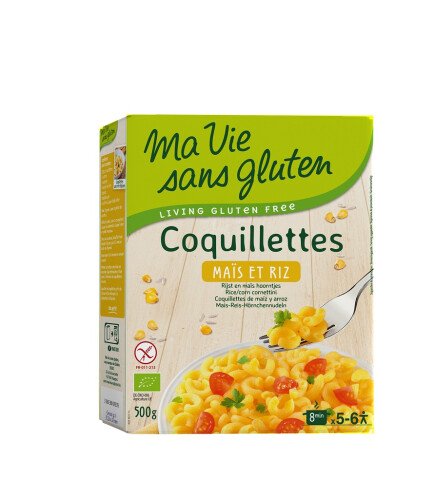 Coquillettes maïs et riz bio 500 g