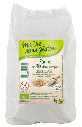Farine de riz demi-complet bio 1 kg