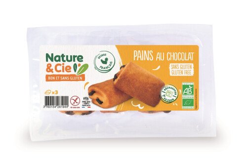 Pains au chocolat bio (3 pièces) 180 g