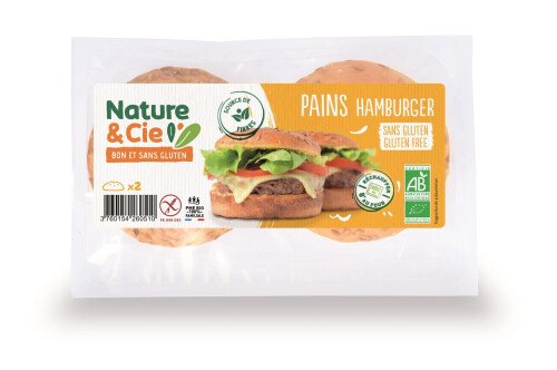 Pains à hamburger précuit bio (2 pièces) 200 g
