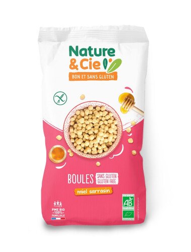 Boules soufflées bio au miel et sarrasin 175 g