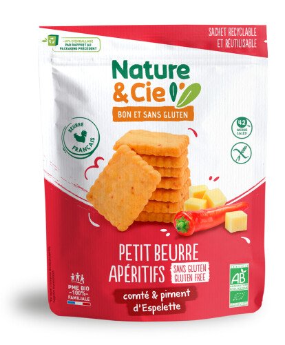 Petit Beurre apéritifs comté et piment d'Espelette bio 80 g